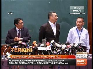 Sidang media Ops Mencari MH370 hari ke-3 (4:00pm, 10/3/2014)