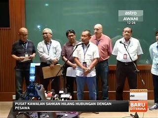 Sesi soal jawab sidang media mengenai kehilangan MH370