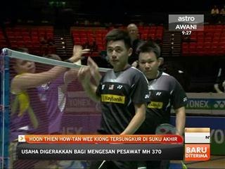 Hoon Thein How - Tan Wee Kiong tersungkur di Suku akhir