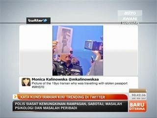 Kata kunci Iranian trending di Twitter