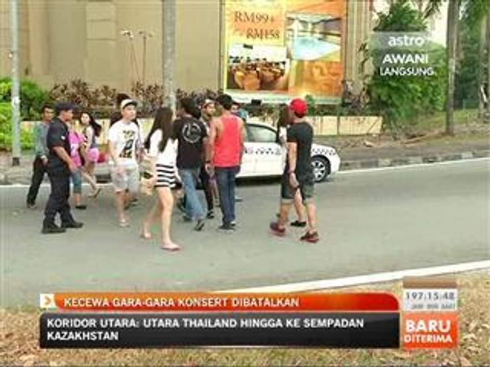 Kecewa gara-gara konsert dibatalkan