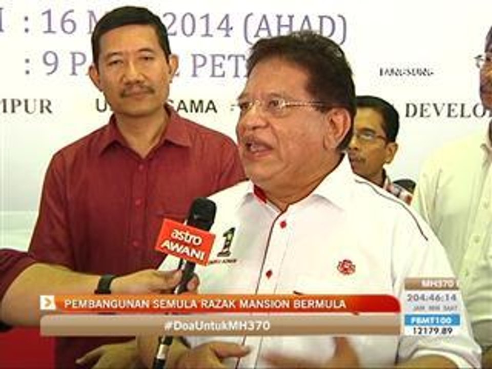 Pembangunan semula Razak Mansion bermula