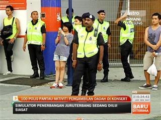 100 polis pantau aktiviti pengambilan dadah di konsert