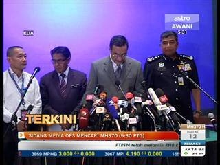 Sidang media Ops Mencari MH370 hari ke-12 (5:30pm)