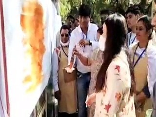 nectar festival of freedom : 75 फीट केनवास पर उकेरे चित्र, जीवंत हो उठी विरासत : video