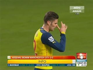 Arsenal benam Manchester City 2-0