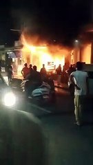 Live video: fire in shop at udaipur
