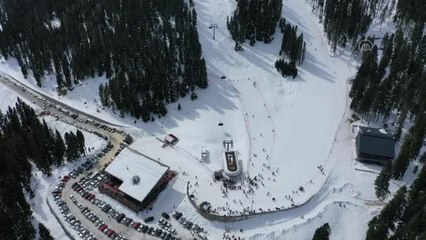 KASTAMONU - Yurduntepe Kayak Merkezi'nde hafta sonu yoğunluğu yaşanıyor