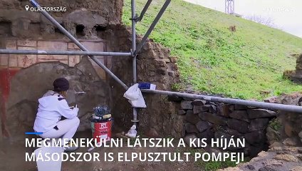 Innovatív technológia segít megmenteni a kis híján kétszer is elpusztult Pompejit
