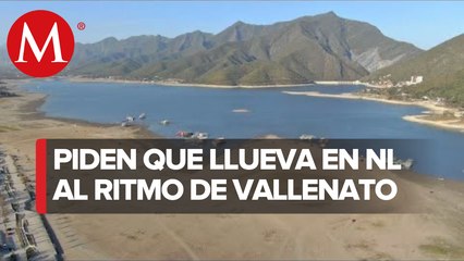 Con música vallenata y haciendo oración, piden por lluvias en la presa La Boca