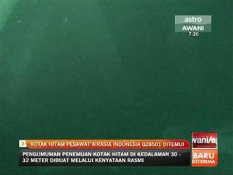 Kotak hitam pesawat AirAsia Indonesia QZ8501 ditemui