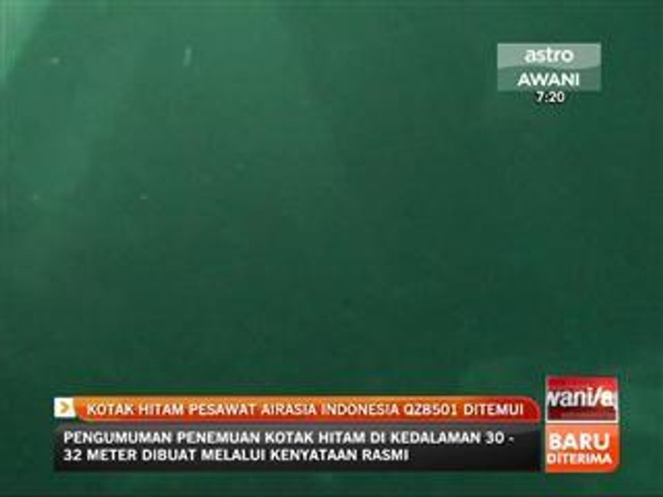 Kotak hitam pesawat AirAsia Indonesia QZ8501 di...