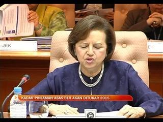 Kadar pinjaman asas BLR akan ditukar 2015