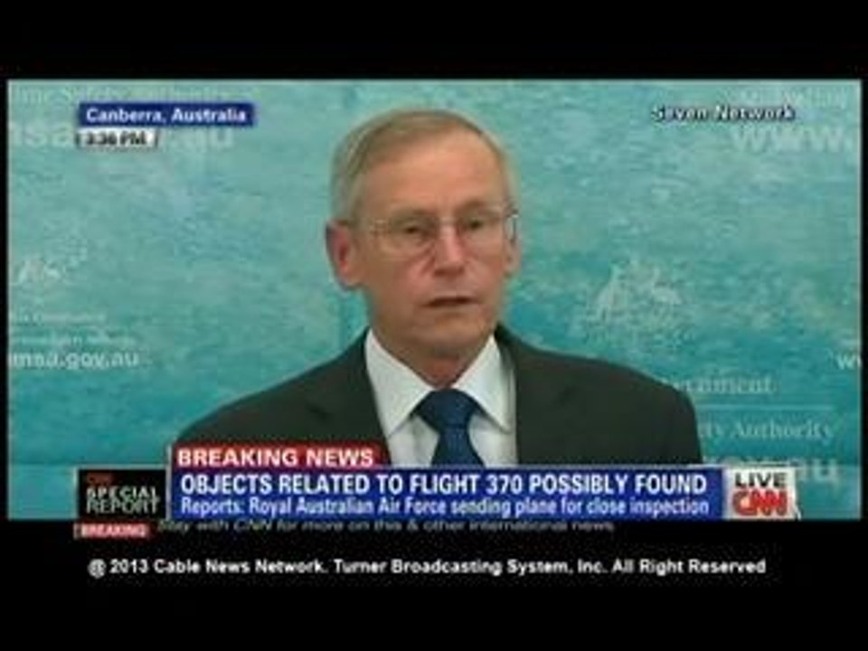 Objects related to missing flight possibly found