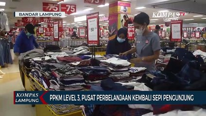 PPKM Level 3, Pusat Perbelanjaan Kembali Sepi Pengunjung