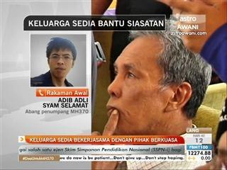 Keluarga sedia bekerjasama dengan pihak berkuasa