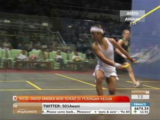 Nicol David jangka aksi sukar di pusingan kedua