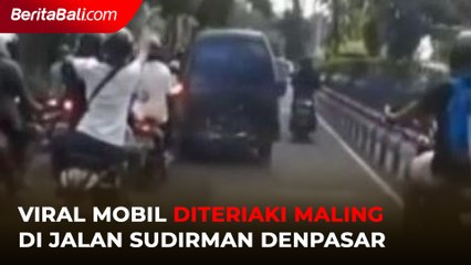 Viral di Media Sosial, Pria Diteriaki Maling oleh Pengendara Motor di Jalan Sudirman Denpasar