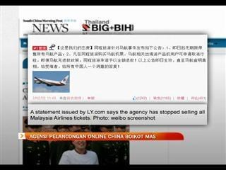 Agensi pelancongan online China boikot MAS