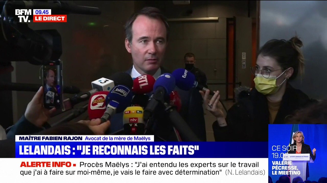 Me  Fabien Rajon, avocat de la mère de Maëlys: "On n'a pas eu la vérité de la part de Nordahl Lelandais, l'objectif c'est la vérité du dossier"