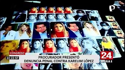 Procurador del Congreso presentó denuncia penal contra Karelim López