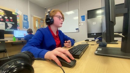 Online tutoring at Throston Primary School