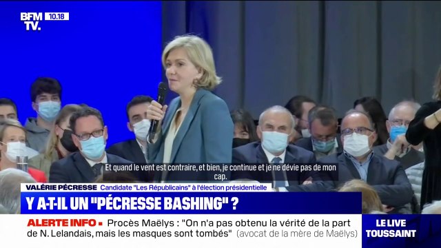 Valérie Pécresse: Je suis comme un marin vendéen (...) quand le vent est contraire, je continue et je ne dévie pas de mon cap