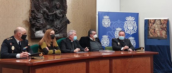 La Policía recupera el fragmento desaparecido de uno de los tapices robados en Castrojeriz