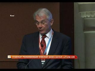 Syarikat penerbangan dibenar bawa bateri Lithium-ion