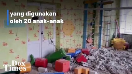 Tegang! Sebuah Taman Kanak-kanak di Ukraina Timur Terkena Tembakan Artileri Pemberontak pro-Rusia