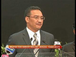 Malaysia tidak sembunyi maklumat mengenai tragedi MH370