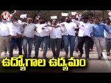 OU Students Rally From OU Library To Arts Collage Over TRSV Attacks | V6 News | Hyderabad | V6 News