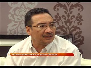 Pesawat berpatah balik bukan ancaman
