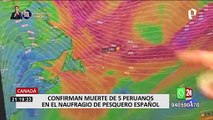 Confirman la muerte de cinco peruanos en el naufragio de pesquero español