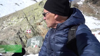 Il Monviso senza neve, manca l'acqua dove nasce il Po