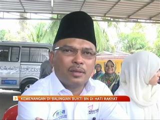 Kemenangan di Balingian bukti BN di hati rakyat