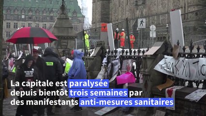 Canada: police et barricades déployées près du Parlement à Ottawa