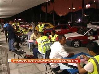 19 pemandu teksi ditahan dalam Ops bersepadu SPAD