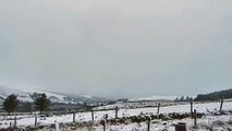 Storm Eustice: Snow lying on the hills of Donegal in Inishowen