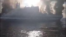 Yunanistan'ın Igoumenitsa Limanı'ndan yola çıkan feribotta yangın