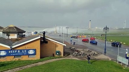 Huge waves in Southsea