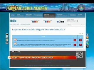 109 syor dikemukakan dalam Laporan Ketua Audit Negara 2013 Siri 1