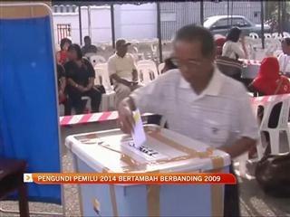 Pengundi PEMILU 2014 bertambah berbanding 2009