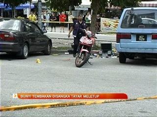 Bunyi tembakan disangka tayar meletup