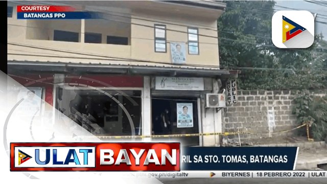 Abogado, patay sa pamamaril sa Sto. Tomas, Batangas