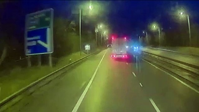 Lorry driver arrested four time over drink limit and swerving on motorway