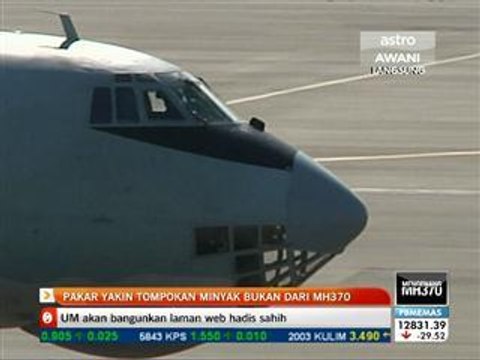 Pakar yakin tompokan minyak bukan dari MH370