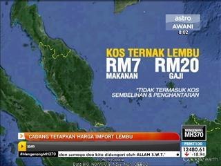 Cadangan tetapkan harga import lembu