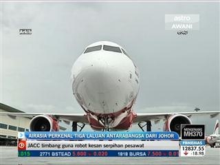 AirAsia perkenal 3 laluan antarabangsa dari Johor