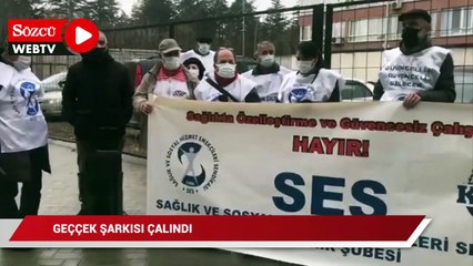 Hekimlerden 'Geççek' şarkılı eylem